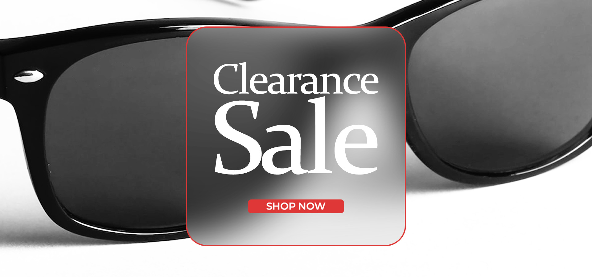Glasses BannerClearance Sale
